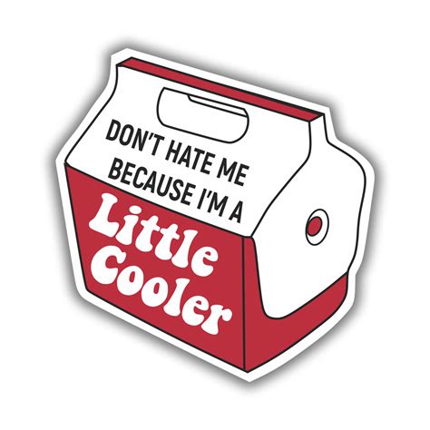 dont hate       cooler precision cut decal