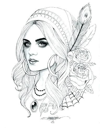 pretty girl cute coloring pages  girls etshery
