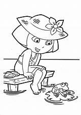 Dora Coloring Pages Printable Explorer Pdf Template Print Templates Colouring Kids Getcolorings Getdrawings Eps Color Silhouette Astonishing sketch template