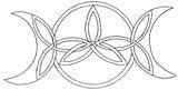 Goddess Triple Tattoo Knot Celtic Deviantart Moonbeam13 Chain Moon Symbol Knots Meaning Link Celctic Middle Part sketch template