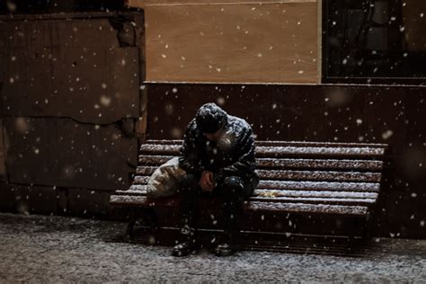what to do if you see a homeless person sleeping in the snow