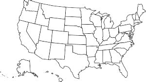 mapa de estados unidos  colorear  viajar  unas vacaciones inolvidables
