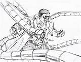 Coloring Pages Doc Ock Octopus Spiderman Getcolorings Doctor Color sketch template