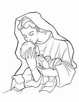 Mary Coloring Pages Jesus Assumption Mother Virgin Blessed Advent Rosary Mysteries Glorious Deviantart Kids Drawing Color Inspiration Zechariah Getcolorings Catholic sketch template