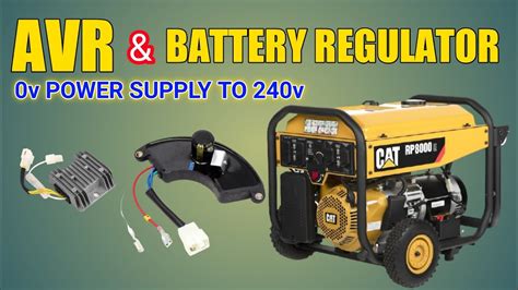 repair generator avr battery charging problem auto voltage regulator  battery