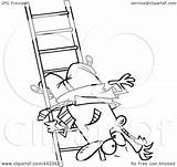 Ladder Upside Businessman Down Toonaday Rung Outline Illustration Cartoon Royalty Rf Clip Leishman Ron 2021 sketch template