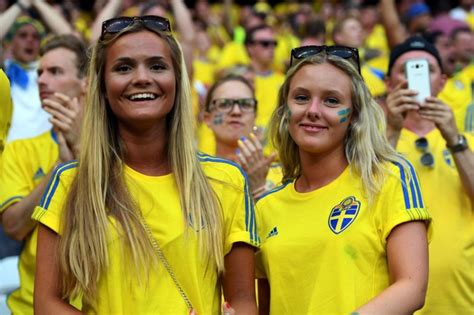 Sweden Football Fans Football Fans From Sweden Married Couple With