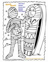 Knock Mummy Coloring Joke Jokes Halloween Fun Pages Printable Funny Colouring Kids Gif Ghosting Going sketch template