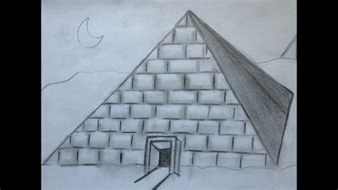 How To Draw A Pyramid For Beginners Doovi