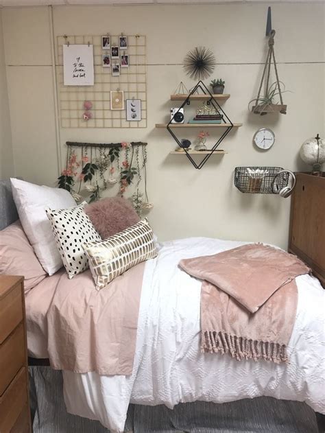 stylish dorm room ideas  decor essentials  girls dorm room