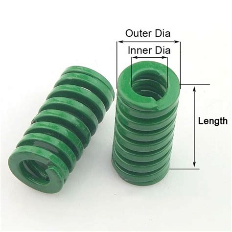 spring heavy load coil stamping compression mold die spring green