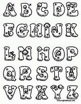 Alfabeto Colorir Vazado sketch template