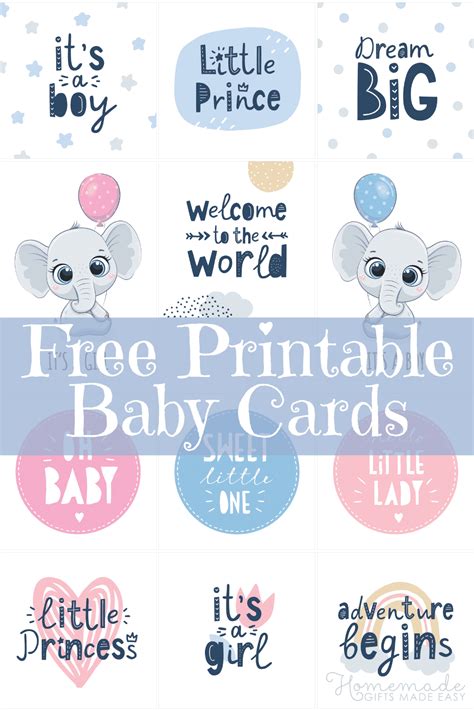 printable baby cards