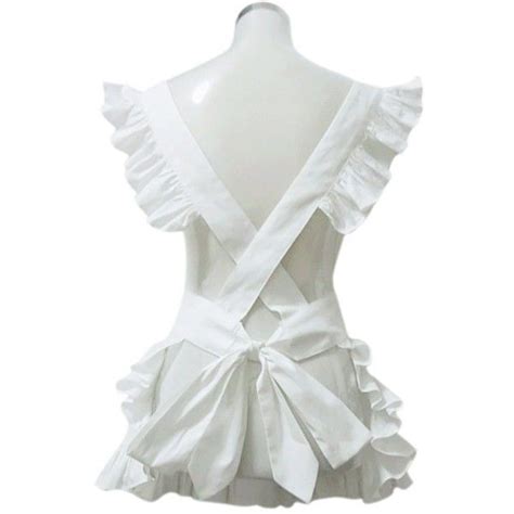 aspire white apron cute women s apron french maid style cooking aprons 7 99 liked on