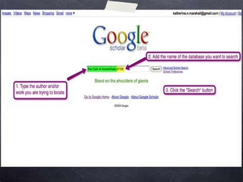 google scholar search tips