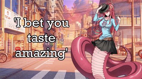 lamia girl talks about how tasty you look vore teasing asmr youtube
