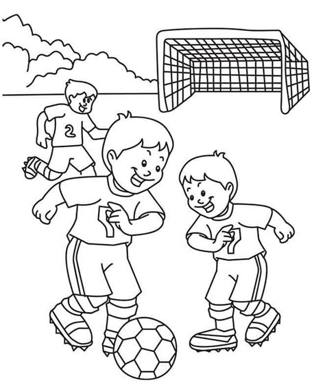 printable football  soccer coloring page coloring home
