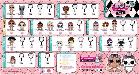 lol surprise makeover series  collector guide list lils checklist