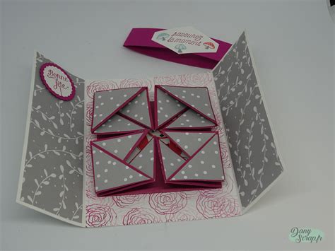 carte origami  son tuto danyscrap carte anniversaire