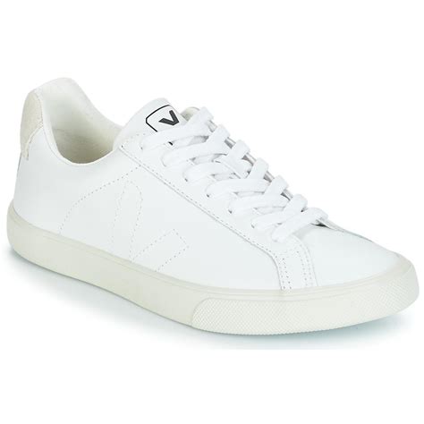 veja esplar leather  top sneakers  white save  lyst