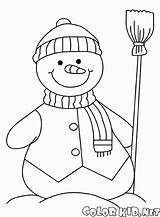 Snowmen Snowman Cheerful sketch template