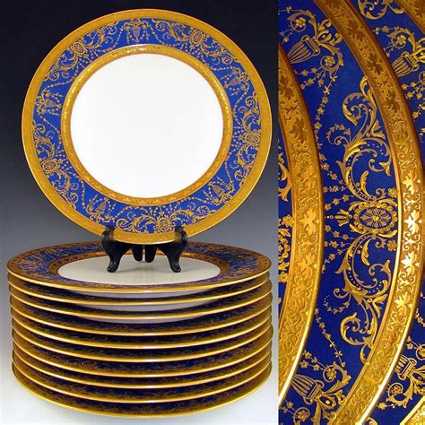 antique french limoges porcelain gold encrusted raised gilt enamel  theantiqueboutique