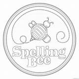 Bee Coloring Spelling Coloring4free Related Posts Pages Printable sketch template