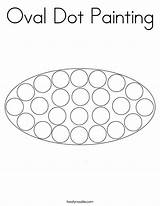 Oval Dot Painting Coloring Built California Usa sketch template