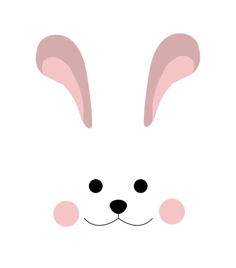 onlinelabels clip art cute bunny head