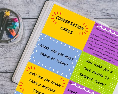 conversation cards kids conversation starter game lockdown etsy uk