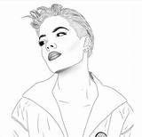 Halsey sketch template