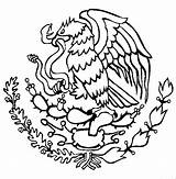 Escudo Bandera Mexicana Banderas Simbolos Revolución sketch template