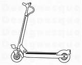 Scooter sketch template
