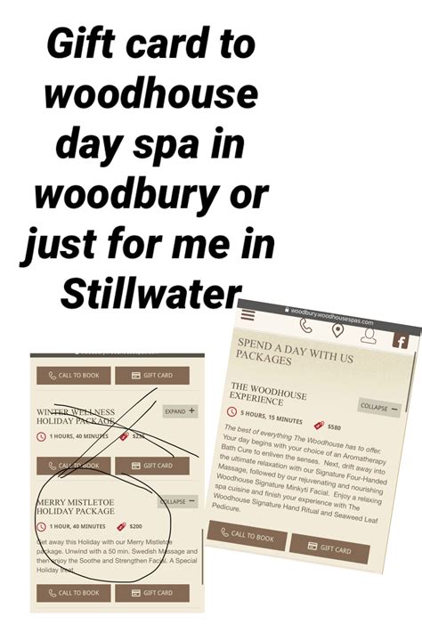woodhouse day spa  woodhouse woodbury spa day book gifts gift