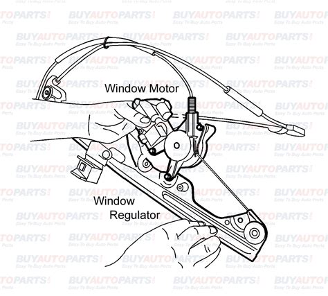 window regulator parts diagram