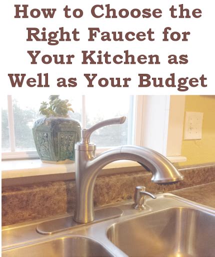 choose   faucet   kitchen     budget