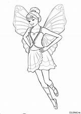 Coloring Barbie Pages Fairy Pegasus Fly Magic sketch template