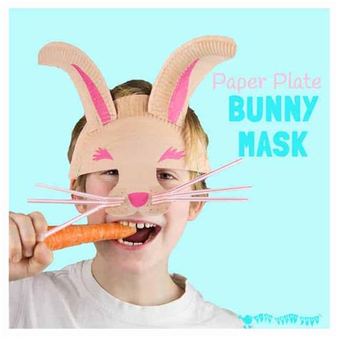 paper plate easter bunny mask kids craft room