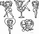 Betty Boop sketch template