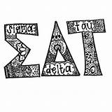 Sigma Redbubble Sorority Delta Tau sketch template