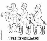 Magos Camello Adivinanzas Fiestas sketch template