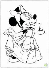 Mickey Minnie Coloring Pages Wedding Getcolorings Printable Color sketch template