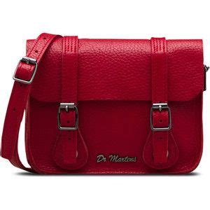 dr martens leather  satchel genuine leather handbag leather satchel handbags red leather