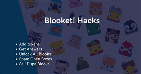 blooket hacks   updated add tokens unlock  blooks   answers correct