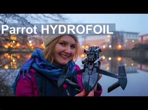 parrot hydrofoil drone test  review youtube