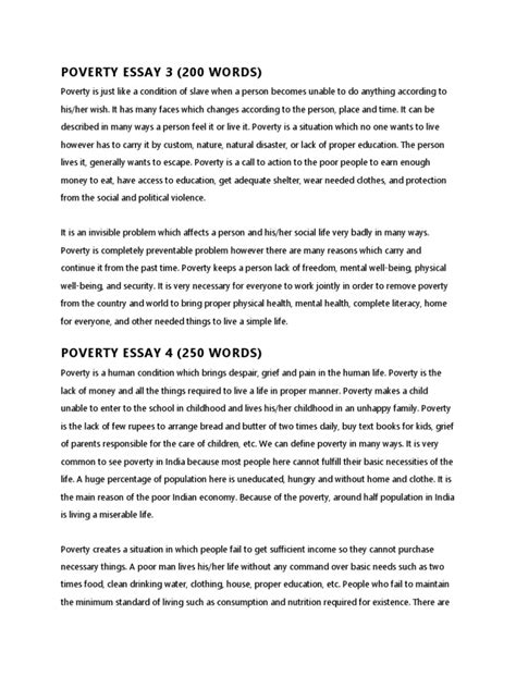 poverty essay  poverty poverty homelessness