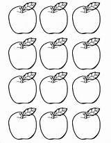 Apple Coloring Apples Printable Template Drawing Preschool Cut Three Color Outs September Activities Simple Pages Print Core Templates Learners Littlest sketch template
