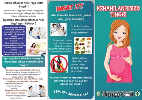 Leaflet Ibu Hamil Resiko Tinggi Desainkuni