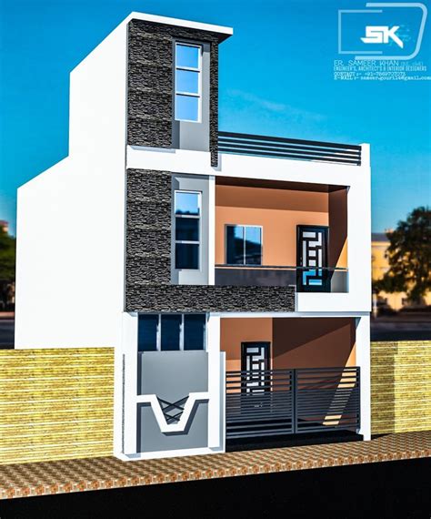 modern house exterior elevation   house   er sameer khan modern house exterior