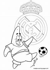 Madrid Real Coloring Pages Logo Soccer Drawing Spongebob Patrick Playing Maatjes Realmadrid Template Getdrawings sketch template